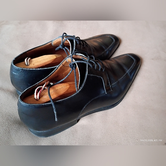 Magnanni x Neiman Marcus Black Leather Balmoral Oxfords Size 11M main image 6